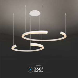 LED пендел кръгъл 48W 4000K V-TAC VT-7914 бял | Rotozoom