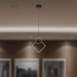 LED пендел висящ 12W 4000K V-TAC VT-7917 черен | Rotozoom
