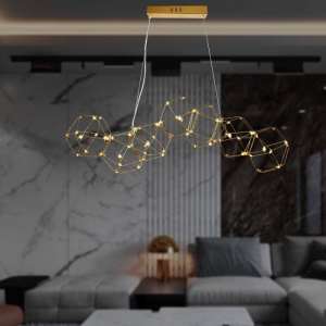 LED пендел златист 28W 3000K V-TAC VT-7918 | Rotozoom