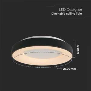 LED плафон кръгъл 49W 3000K VT-7925 V-TAC | AVStore