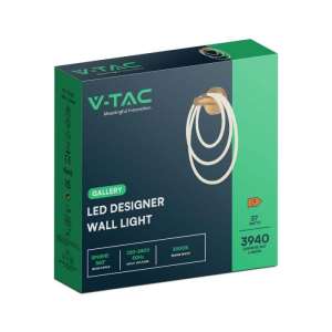 LED пендел за стена златен 37W 3000K V-TAC VT-7927 | AVStore