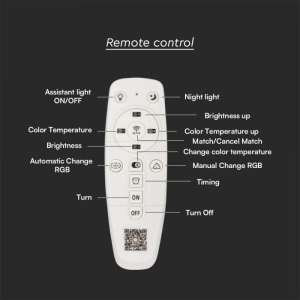 LED плафон с дистанционно управление 95W 3в1 VT-7960 V-TAC | Rotozoom