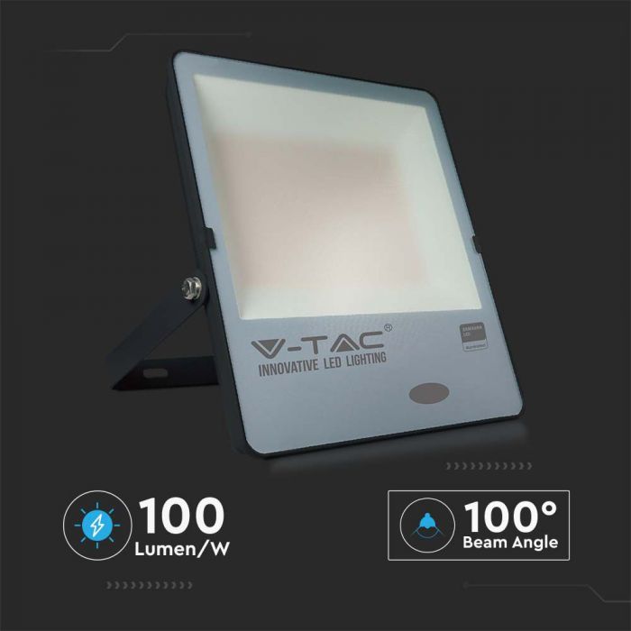 20178-i8 LED прожектор със сензор 150W 3000K VT-167 V-TAC черен | Rotozoom