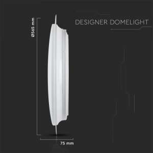 LED плафон кръгъл/блестящ 60/30W 3в1 с дистанционно управление VT-8555 V-TAC бял | Rotozoom