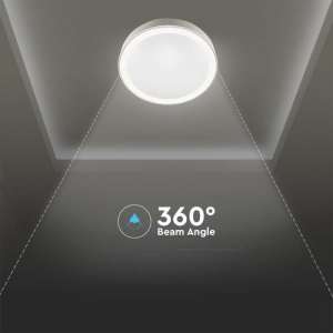 LED плафон кръгъл 40/20W 3в1 с дистанционно управление VT-8402 V-TAC бял | Rotozoom