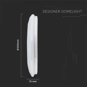 LED плафон кръгъл/блестящ 60/30W 3в1 с дистанционно управление VT-8557 V-TAC бял | AVStore
