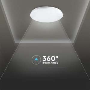 LED плафон кръгъл/диамант 40/20W 3в1 с дистанционно управление VT-8404 V-TAC бял | Rotozoom