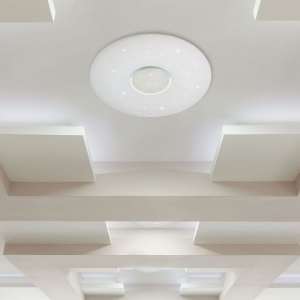 LED плафон кръгъл/блестящ 40/20W 3в1 с дистанционно управление VT-8405 V-TAC бял | Rotozoom