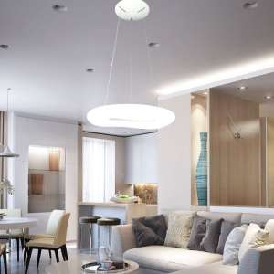 LED пендел Ø600mm 36W 3IN1 V-TAC VT-7605 бял | Rotozoom