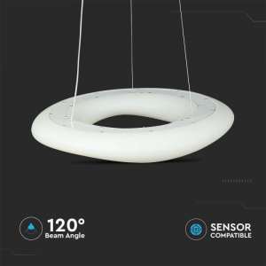 LED пендел Ø600mm 36W 3IN1 V-TAC VT-7605 бял | Rotozoom