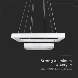 LED пендел висящ 113W 3000K V-TAC VT-101-2D бял | Rotozoom