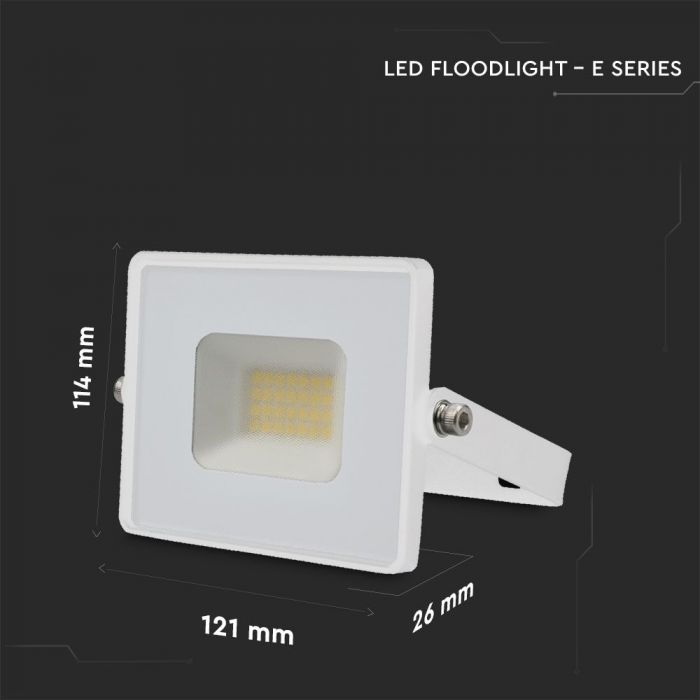 215951-d LED прожектор 20W 6500K SMD чип VT-4021 V-TAC бял | AVStore