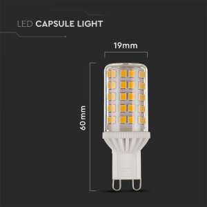 LED крушка 4.5W G9 6500K VT-2175D V-TAC | Rotozoom