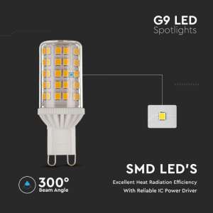 LED крушка 4.5W G9 6500K VT-2175D V-TAC | Rotozoom