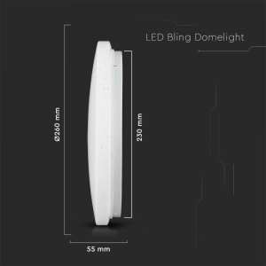 LED плафон кръгъл/блестящ 12W 3в1 VT-8412 V-TAC бял | Rotozoom