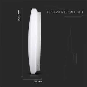 LED плафон кръгъл/матов 12W 3в1 VT-8412 V-TAC бял | Rotozoom