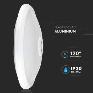 LED плафон кръгъл 12W 4000K със сензор за движение VT-13 V-TAC бял | Rotozoom
