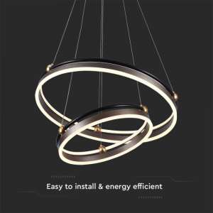 LED пендел висящ 50W 3000K V-TAC VT-7578 кафяв | Rotozoom