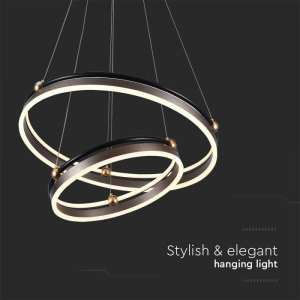 LED пендел висящ 50W 3000K V-TAC VT-7578 кафяв | Rotozoom