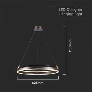 LED пендел висящ 30W 3000K V-TAC VT-7579 кафяв | Rotozoom