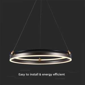LED пендел висящ 30W 3000K V-TAC VT-7579 кафяв | Rotozoom