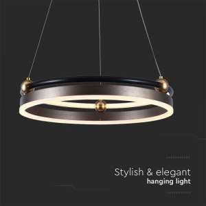 LED пендел висящ 20W 3000K V-TAC VT-7580 кафяв | Rotozoom