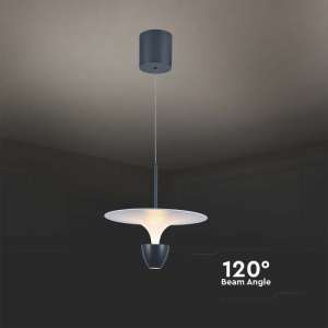 LED пендел Ø300mm 9W 3000K V-TAC VT-7532M сив | Rotozoom