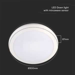 LED плафон със сензор за движение 20W 3в1 VT-8222 V-TAC | AVStore