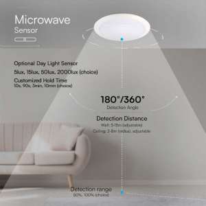 LED плафон със сензор за движение 20W 3в1 VT-8222 V-TAC | AVStore