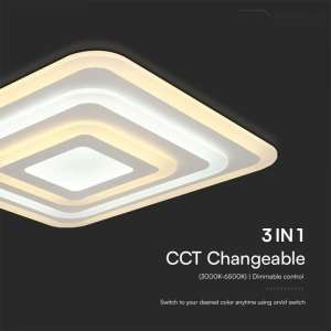 LED плафон с дистанционно управление 77W 3в1 VT-7719 V-TAC | Rotozoom
