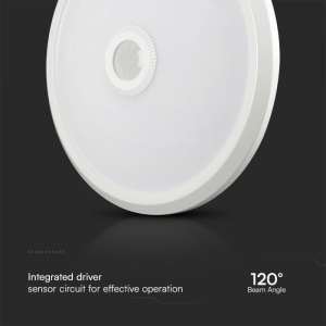 LED плафон със сензор за движение 12W 3в1 VT-13CCT V-TAC | Rotozoom