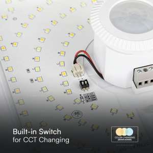 LED плафон със сензор за движение 12W 3в1 VT-81003 V-TAC | Rotozoom