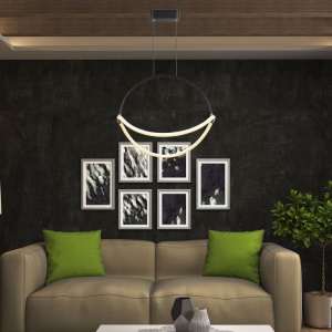 LED пендел Ø500mm 16W 4000K V-TAC VT-10125 черен | Rotozoom