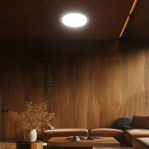 LED плафон дървен 60/30W 3в1 с дистанционно управление VT-8559 V-TAC | Rotozoom