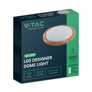LED плафон дървен 60/30W 3в1 с дистанционно управление VT-8559 V-TAC | Rotozoom