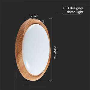 LED плафон дървен 60/30W 3в1 с дистанционно управление VT-8559 V-TAC | Rotozoom