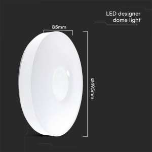LED плафон кръгъл 60/30W 3в1 с дистанционно управление VT-8566 V-TAC бял | AVStore