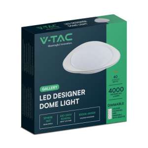 LED плафон елипса 40/20W 3в1 с дистанционно управление VT-8567 V-TAC бял | AVStore