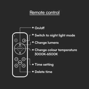 LED плафон елипса 60/30W 3в1 с дистанционно управление VT-8568 V-TAC бял | Rotozoom