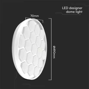 LED плафон пчелна пита 60/30W 3в1 с дистанционно управление VT-8569 V-TAC | Rotozoom