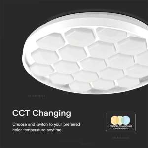 LED плафон пчелна пита 60/30W 3в1 с дистанционно управление VT-8569 V-TAC | Rotozoom