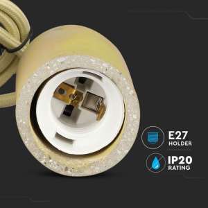 Пендел бетон/жълт Ø50mm V-TAC VT-7668 | Rotozoom