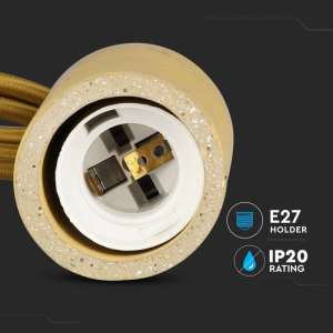 Пендел бетон/бежов  Ø50mm V-TAC VT-7668 | Rotozoom