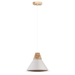 Алуминиев пендел бял  Ø250mm V-TAC VT-7425 | AVStore