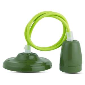 Пендел с порцеланова фасунга Ø47mm V-TAC VT-7998 зелен | Rotozoom