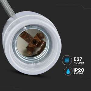 Пендел с порцеланова фасунга Ø47mm V-TAC VT-7998 сив | Rotozoom
