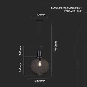 Метален пендел сфера Ø290mm V-TAC VT-7332 | Rotozoom