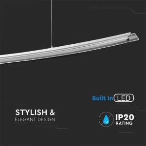 LED пендел висящ 18W 4000K V-TAC VT-7020 бял | Rotozoom
