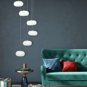 LED пендел висящ 72W 3000K V-TAC VT-7390 бял | Rotozoom