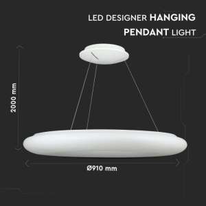 LED пендел Ø910mm 105W 3000K V-TAC VT-7910 бял | Rotozoom
